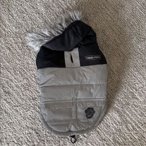 Canada Pooch Gray and Black Dog Jacket